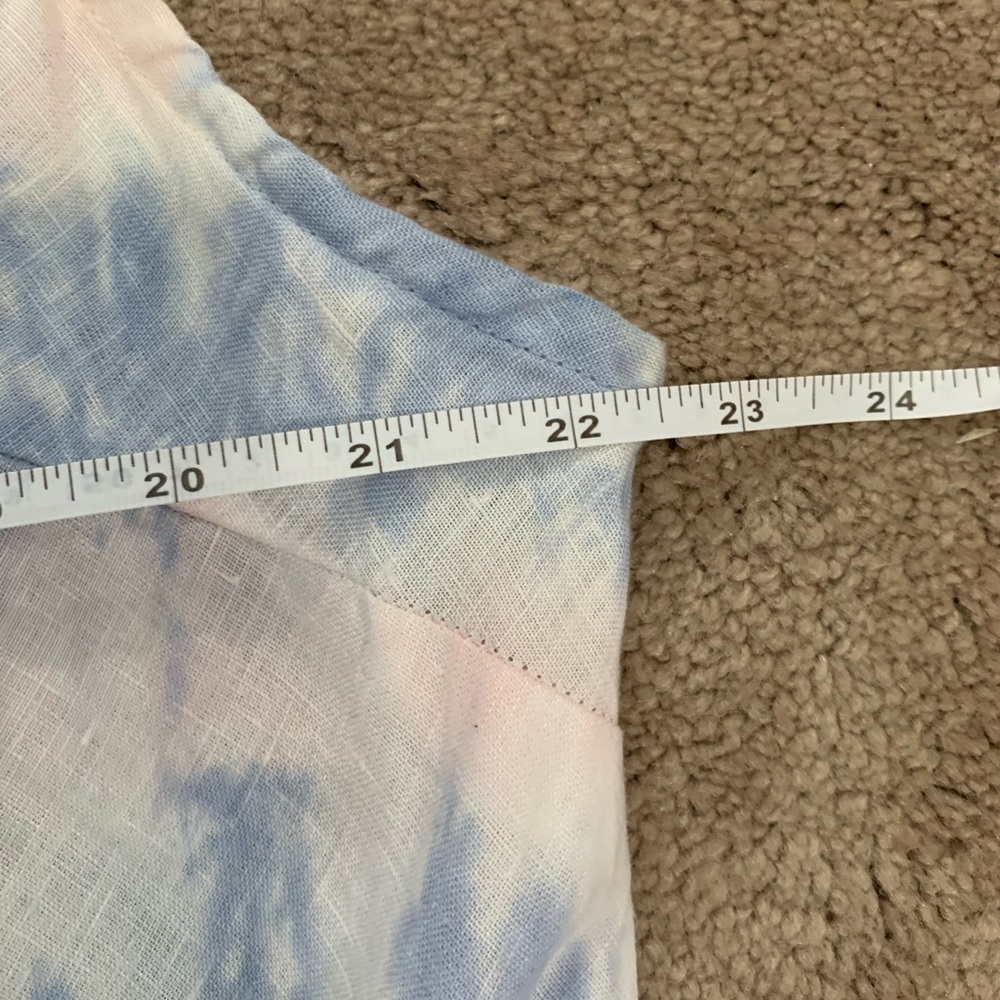 CHARLIE B Blue and Pink Ruffled Tiered Maxi Sundress - Picture 8 of 16